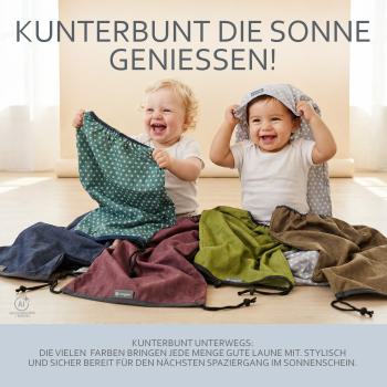 BAMBINIWELT universales Sonnensegel für Kinderwagen/Buggy mit UV50+ Design: Sterne